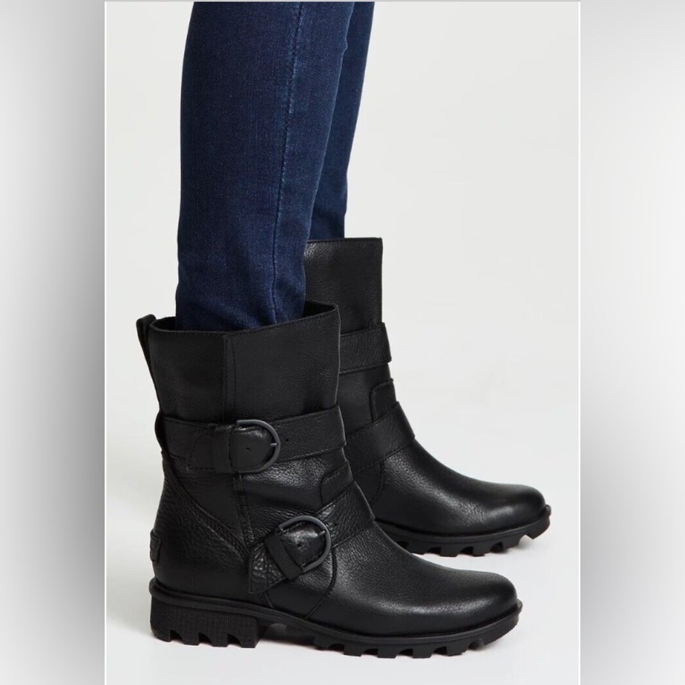Women’s Sorel Phoenix Moto Leather Boots 8.5